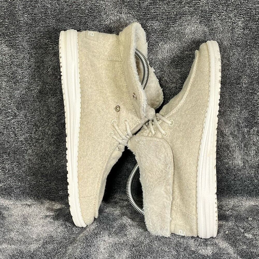 Hey Dude Cream Britt - women size 9